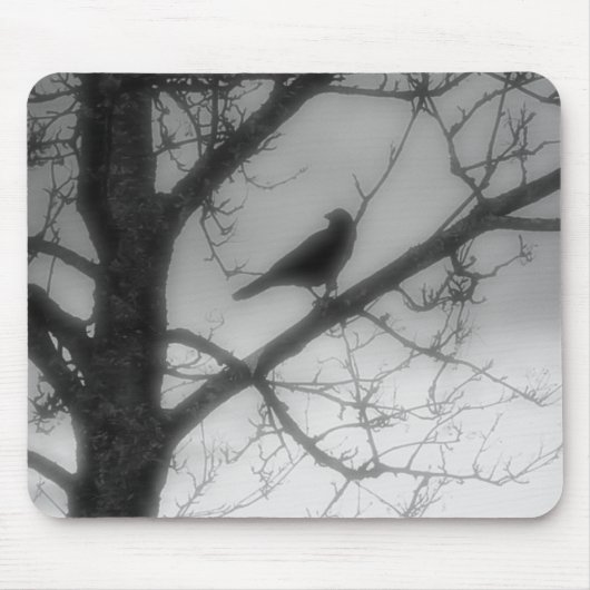 Ghost Raven Mousepad Muismat (Voorkant)