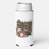 Ghost Reading Boek Kattenliefhebber Halloween (Seltzer Achterkant)