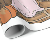 Ghost Reading Boek Kattenliefhebber Halloween Cadeaupapier (Rol Hoek)