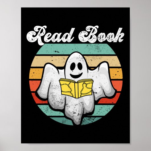 Ghost Reading Book  Poster (Voorkant)