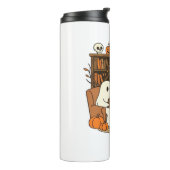 Ghost Reading in Cozy Halloween Library Classic T- Thermosbeker (Gedraaid links)