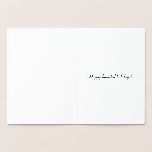 Ghost Reindeer - Une carte de Noël gothique Éffray (Intérieur)