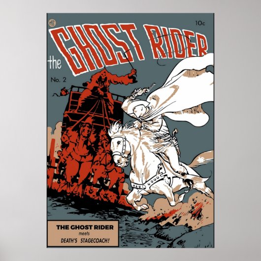 Ghost Rider Comic Hoesje Poster (Voorkant)