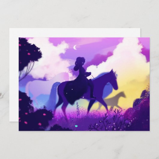 Ghost Rider in de Twilight Feestdagenkaart (Voorkant / Achterkant)