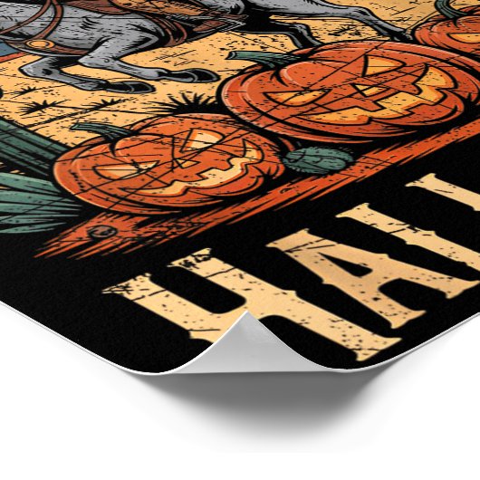 Ghost Riding Horse Halloween Season Poster (Hoek)