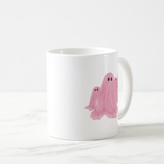 Ghost rose Halloween café Mug (Devant droit)