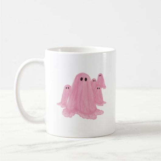 Ghost rose Halloween café Mug (Gauche)