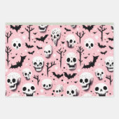 Ghost roze Helloween Wrapping Papier Bladen Inpakpapier Vel (Voorkant)