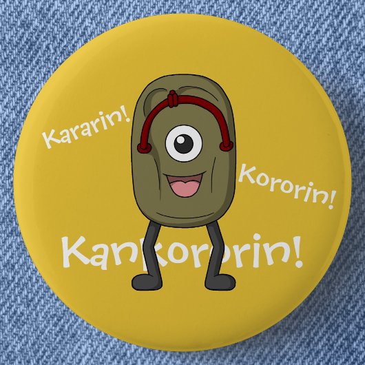 Ghost Sandal Bakezori- Funny Yokai Ronde Button 5,7 Cm