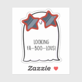 Ghost Schattige Halloween Art Herfst Herfst Seizoe Sticker
