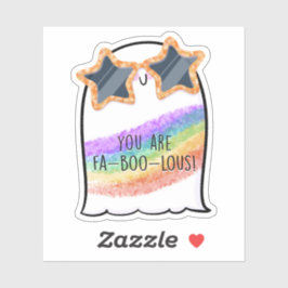 Ghost Schattige Halloween Art Herfst Herfst Seizoe Sticker