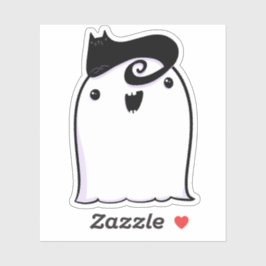 Ghost Schattige Halloween Art Herfst Herfst Seizoe Sticker