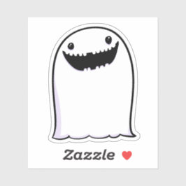 Ghost Schattige Halloween Art Herfst Herfst Seizoe Sticker