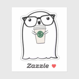 Ghost Schattige Halloween Art Herfst Herfst Seizoe Sticker