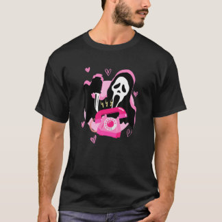 Ghost Scream roept Halloween Funny Face op T-shirt
