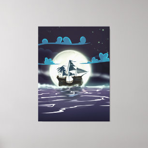 Ghost Ship Canvas Afdruk