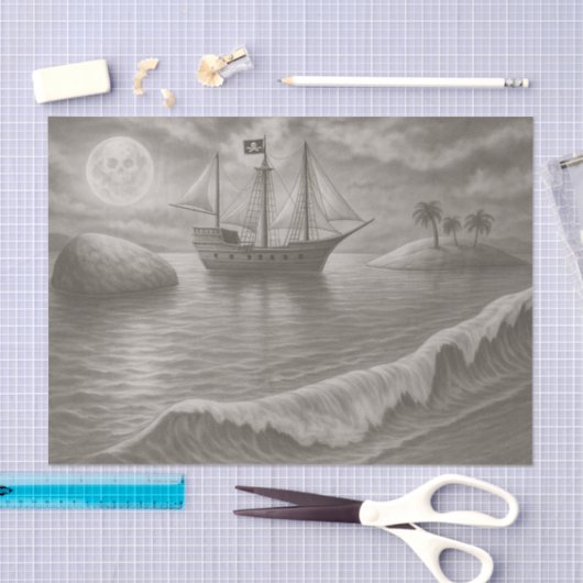 Ghost Ship – Nautical Pirate Tissuepapier (Craft)