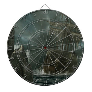 ghost ship with skull dartbord