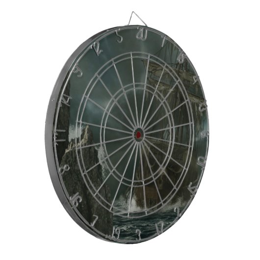 ghost ship with skull dartbord (Voorkant Links)