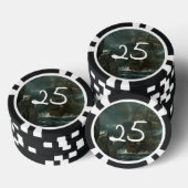 ghost ship with skull poker chips (Opstapeling)