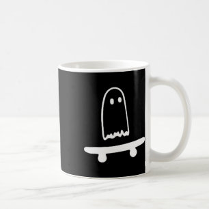 Ghost Skateboard Lazy Halloween Kostuum Leuk Skate Koffiemok