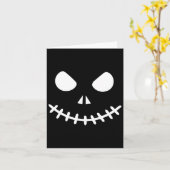 Ghost Skeleton Halloween Kaart (Gele Bloem)
