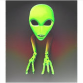 Ghost Skull spooky griezelig Sticker (Voorkant)