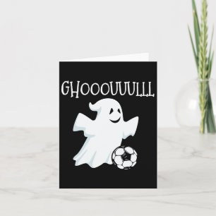 Ghost Soccer Halloween Kaart