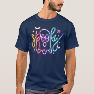 Ghost Spooky Season Coquette Bow Trick or treat Ha T-shirt