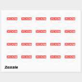 Ghost Stamp Ronde Sticker (Vel)