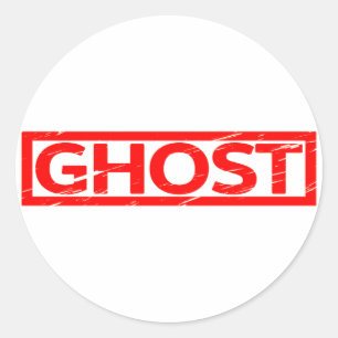 Ghost Stamp Ronde Sticker