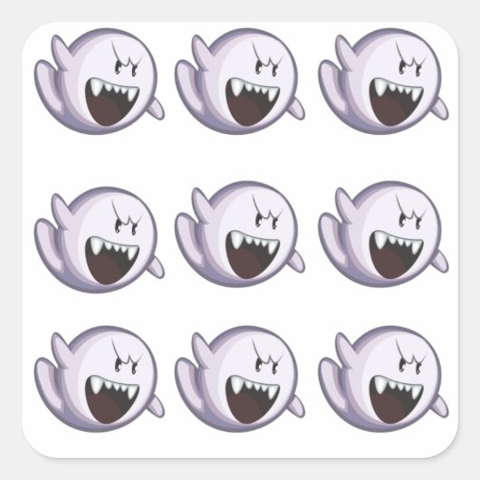 Ghost Sticker Square (Voorkant)
