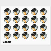  Ghost-Stickers Ronde Sticker (Vel)