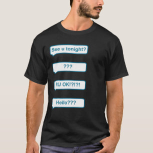 Ghost tekst Halloween kostuum T-shirt