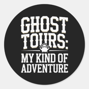 Ghost Tour Paranormal Investigation Spooky Adventu Ronde Sticker