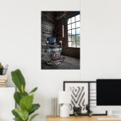 Ghost Town Barber Stoel - Bannack Montana Poster (Thuiskantoor)