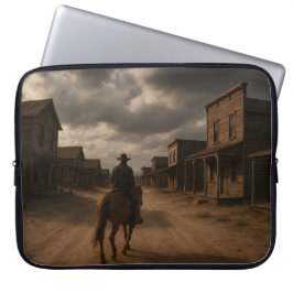 Ghost Town - Old Western Abandoned Town Laptop Sleeve