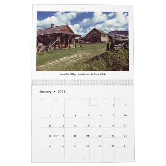 Ghost Towns of the American West Kalender (Jan 2026)