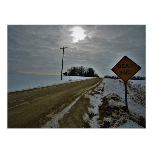 "Ghost Township" Foto Afdruk (Voorkant)