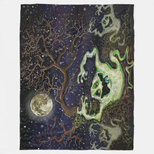 Ghost Tree Fleece Blanket (Voorkant)