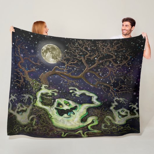 Ghost Tree Fleece Blanket Deken (In situ)