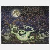 Ghost Tree Fleece Blanket Deken (Voorkant (Horizontaal))