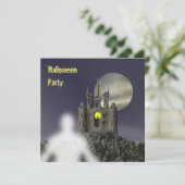 Ghost - Uitnodiging voor Halloween Party (Staand voorkant)