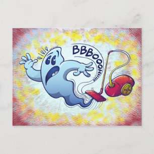 Ghost Vacuum Cleaner Nightmare Briefkaart
