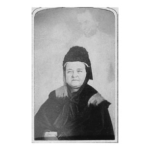 Ghost van Abraham Lincoln met Mary Lincoln 1869 Foto Afdruk