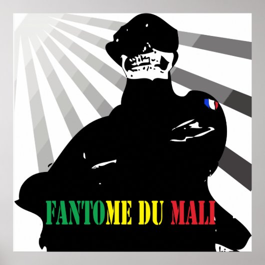 Ghost van Mali - Franse soldaat in Mali Poster (Voorkant)
