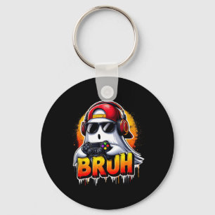 Ghost Video Game Bruh Halloween Gaming Controller Sleutelhanger