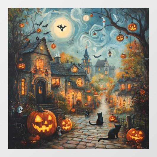 Ghost Village Window Cling Raamsticker (Vel)