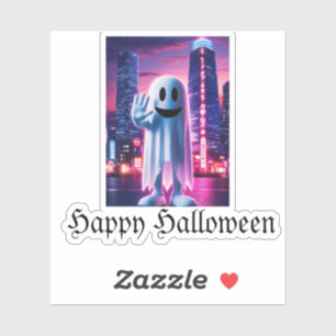 Ghost Wave & Urban Lights Sticker