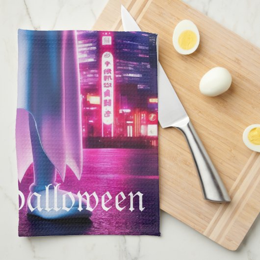 Ghost Wave & Urban Lights Theedoek (Quarter Fold)